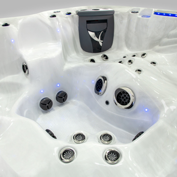 Thoughtful design and flow of acrylic seating.
